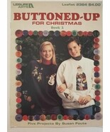 Leisure Arts 2364 Booklet Buttoned-Up For Christmas Book 2 Cross Stitch - $6.65