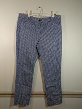 BROOKS BROTHERS pants natalie slim ankle blue stretch casual preppy blue 10 - $14.85