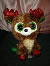 Ty Fudge Reindeer Soft Toy Approx 8&quot; - $9.90