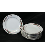 Fairfield Poinsettias and Ribbons Christmas Salad Dessert Plates 7-1/2&quot; ... - €21,09 EUR