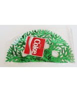 1980s Coca Cola Green Foil Snowflake Christmas Hanging Decoration Store ... - $24.99