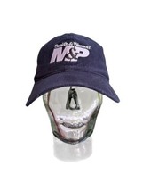 Smith &amp; Wesson M&amp;P Hat Cap Black Silver Adjustable Strap Back Cotton Embroidered - $12.32