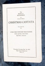 Christmas Cantata by Glee Clubs of the Streator Township High School Dec... - £1.99 GBP