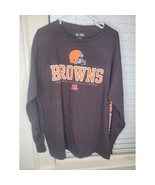 NFL Cleveland Browns Foorball Long Sleeve Shirt Team Apparel Men&#39;s Lrg - $29.70