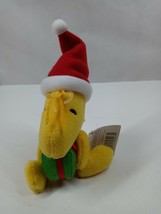 Hallmark Peanuts Woodstock With Green Present 7&quot; Christmas Plush With Tags - $14.54