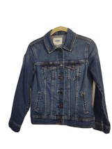 Old Navy Womens Jean Jacket XS Trucker Mid-Wash Stretch Denim - £5.80 GBP