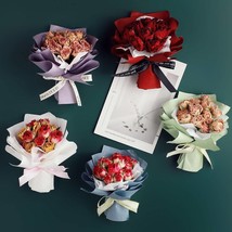 Bouquet of Flowers Fridge Magnets, Dried Flower Refrigerator Magnets, Ki... - £34.50 GBP