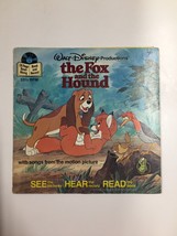 Vintage Walt Disney Productions&#39; The Fox and the Hound Book and Record - $10.79