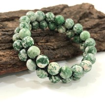 Natural Tree Agate Gemstone 8 mm beads 7.5&quot; Inches Stretch Bracelet 2SB-47 - £9.74 GBP
