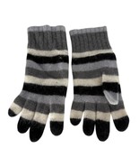 Ann Taylor Loft Striped Gloves Wool Viscose Rabbit Hair Cashmere Blend W... - €28,76 EUR