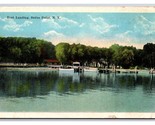 Boat Landing Sodus Point New York NY UNP WB Postcard I21 - £7.11 GBP