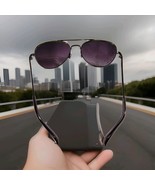 Men&#39;s Aviator Sunglasses 100% UV Protection Purple Gradient Lens  (M1003) - $237.07 MXN