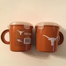 NCAA Texas Longhorns mug soup 23.5 oz lid 2 pc set MRL Sports new - $19.99