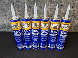 New Lot of 6 Liquid Nails Heavy Duty Construction Adhesive (LN903), 10 oz - €16,61 EUR