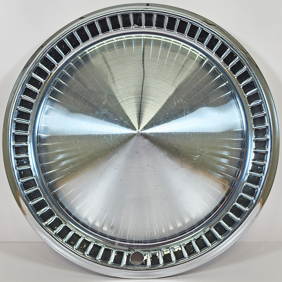 Primary image for ONE 1957 Plymouth Belvedere 14" Chrome Hubcap / Wheel Cover # 1730797 USED