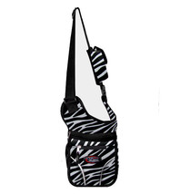 Zebra Stripe Messenger Sling Body Bag Backpack Purse Small Free Shipping New - £12.69 GBP