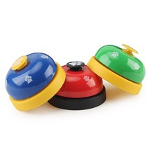 Pet Toy Training Called Dinner Small Bell Footprint Ring Dog Toys For Teddy Pupp - £3.17 GBP