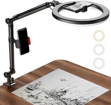10&quot; Ring Light For Desk,Flexible Phone Stand For Recording,Overhead, Gaming - $808.09 MXN