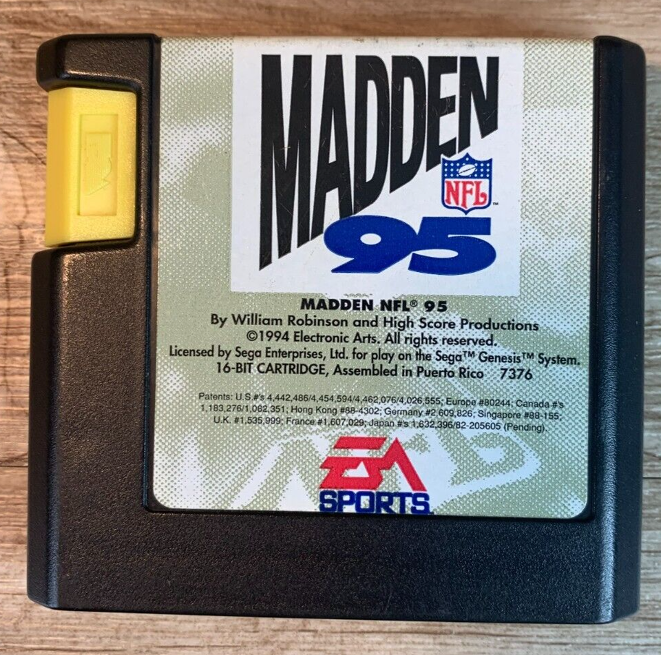 Sega Genesis 2 Game Sports Lot: NHL 96, Madden NFL 95:EA Sports: Game Ca... - $7.91
