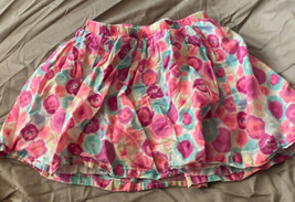 Sonoma Girls Skirt Skort Size 7 Pink Floral Print Waist 22” To 24” - £3.98 GBP