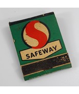 Vintage Safeway Grocery Store Matches matchbook Food is first green adve... - $7.00