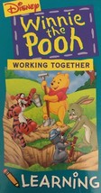 Disney Winnie The Pooh Working Together Vhs Learning-TESTED-RARE-SHIP N 24 Hours - £49.00 GBP