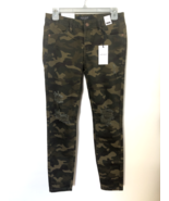 NWT 7/28 Judy Blue Jeans Denim Mid Rise Skinny Fit Army/Camouflage Style... - £42.44 GBP