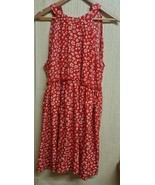 Red White prints  Floaty Dress Size 16uk Shein Express Shipping - £13.16 GBP