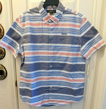 U.S. POLO ASSN. Men&#39;s Short Sleeve Button Down Shirt X-LARGE Striped Cla... - $35.60