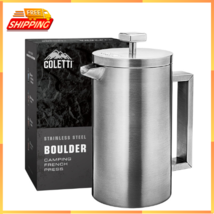Boulder Camping French Press (An American Press) - Large Insulated Frenc... - £57.90 GBP
