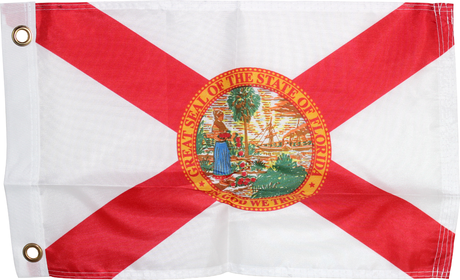 12X18 INCH BOAT FLAG FLORIDA USA FLAG NYLON 150D OFFICIAL STATE FLAGS RO... - $14.98