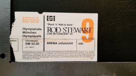 Rod Stewart - Vintage Original German May 4, 1991 Concert Ticket Stub - £16.03 GBP