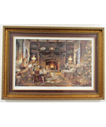 Trisha Romance Christmas at the Cottage Matted and Framed Numbered Print - $395.01