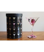 Lolita Love My Martini Shopaholic Glass 10oz Hand Painted Purse Heels Ba... - $354.25 MXN