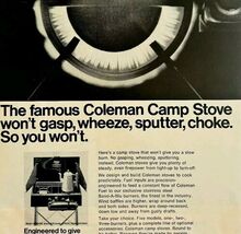 1968 Coleman Camping Stove Advertisement Life Magazine Appliance HM2BB - $19.99 1968 Coleman Camping Stove Advertisement Life Magazine Appliance HM2BB - $19.99