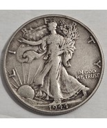 1944 Walking Liberty 50c Half Dollar Silver Coin Circulated - €24,61 EUR