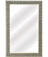 NEW Horchow Mirror Moroccan Greek Key Black Bone Inlay 59&quot; Vanity Hall B... - £754.89 GBP