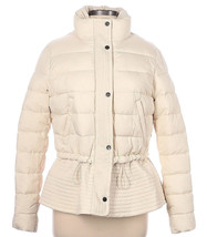 NEW White House Black Market Women’s Peplum Puffer Jacket Size Large Ecr... - £76.30 GBP