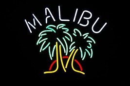 Malibu Rum Beer Bar Neon Light Sign 17&quot; x 15&quot; - £394.68 GBP