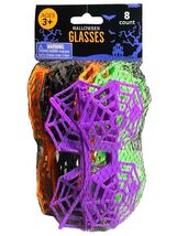 Halloween Pack 8 Ct Spider Glasses Purple/Green/Black/Orange Plastic 3+ - $17.70