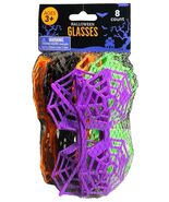 Halloween Pack 8 Ct Spider Glasses Purple/Green/Black/Orange Plastic 3+ - $24.96 CAD
