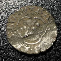 1422-1461 France Double Tournois Briquette Ins. Charle VII Médiéval Pièce Argent - £39.89 GBP