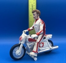 Toy Story 4 Duke Caboom with Motorcycle Pull N Go. *Pre-Owned* - £9.47 GBP