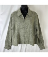 Christopher &amp; Banks Women’s M blazer jacket rayon polyester Twill Full Zip - $14.24