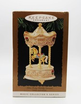 Hallmark Keepsake Ornament Tobin Fraley Holiday Carousel 1995 Light &amp; Music - $14.99