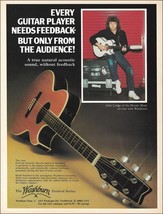 Moody Blues John Lodge 1982 Washburn Festival Series Acoustic Guitar ad print - $4.23