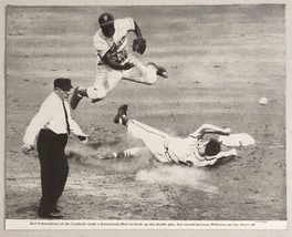 1950 Magazine Photo Jackie Robinson Brooklyn Dodgers &amp; Red Schoendist St Louis - £13.50 GBP