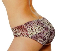 Fullness Women&#39;s Butt Boosting Padded Shapewear Enhancer Panty Cheetah 8079 - £15.61 GBP