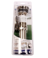 PF Waterworks PF0716 Brushed Nickel Decodrain Pop Up Drain NEW SEALED - $32.01 CAD
