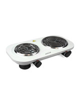 Brentwood Electric 1500W Double Burner - White - $78.94